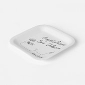 Assiettes En Carton Personalized Graduation Square Paper Plates (Angulaire)