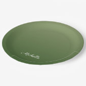 Assiettes En Carton Personalized green (Angle)
