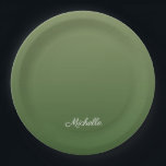 Assiettes En Carton Personalized green<br><div class="desc">Personalized green</div>