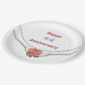 Assiettes En Carton Personalized Happy 30th Anniversary (Angle)