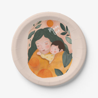 Assiettes En Carton Personalized Motherhood Celebration