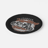Assiettes En Carton Personalized Motorcycle Legendary Rider Biker (Angle)