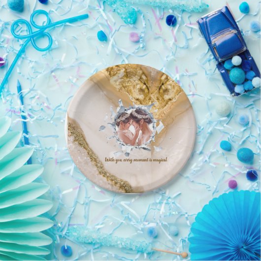 ASSIETTES EN CARTON PERSONILIZE TEXT AND PICTURE (Fête)