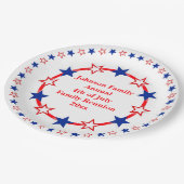 Assiettes En Carton Personnalisable Parti patriotique Essentials (Angle)