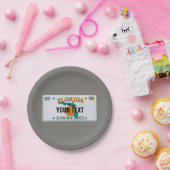 Assiettes En Carton (Personnalisable) Plaque de licence Floride (Fête)