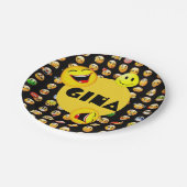 Assiettes En Carton Personnalisation du parti Emoji (Angle)