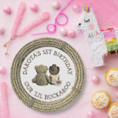 Assiettes En Carton Personnalisé 1er anniversaire Cowboy Thème (Fête)