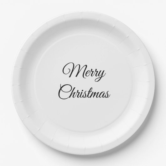 Assiettes En Carton personnalisé ajouter votre photo noël personnalisé (Devant)