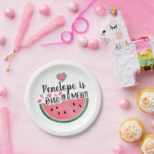 Assiettes En Carton Personnalisé Dans Un Melon Anniversaire (Fête)