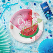 Assiettes En Carton Personnalisé dans un Melon mignon été (Fête)