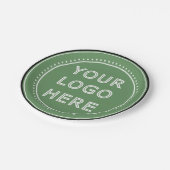 Assiettes En Carton Personnalisé, élégant, moderne et minimal (Angle)