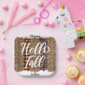 Assiettes En Carton Personnalisé Hello Fall (Fête)