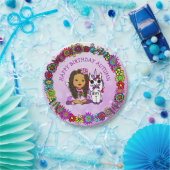 Assiettes En Carton Personnalisé Joyeux Anniversaire licorne et fée (Fête)