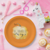 Assiettes En Carton Personnalisé MERCI TOUJOURS Thanksgiving Table Ora (Fête)