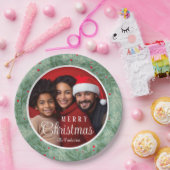 Assiettes En Carton Personnalisé Nom Happy Holidays Plaque papier (Fête)