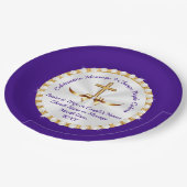 Assiettes En Carton Personnalisé, Plaques en papier chrétien, N'IMPORT (Angle)