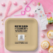 Assiettes En Carton Personnalisé Recherché mort ou vivant (Fête)