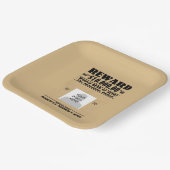 Assiettes En Carton Personnalisé Recherché mort ou vivant (Angulaire)