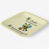 Assiettes En Carton Personnalisé thème de l'abeille 1er fête d'anniver (Angulaire)