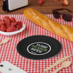 Assiettes En Carton personnalisé, unique, élégant et minimaliste<br><div class="desc">Ce design est accessible à tous. N'hésitez pas à customiser le logo,  les images,  le texte et les couleurs selon vos préférences. Merci beaucoup.</div>