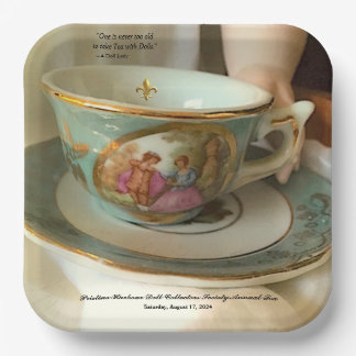 Assiettes En Carton Personnalisé [Votre Événement] Plaque Papier Franç