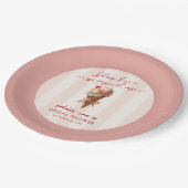 Assiettes En Carton Personnalisée Elle a été récupérée Fête des mariée (Angle)