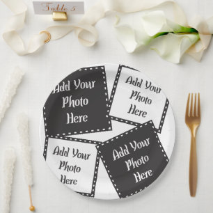 Assiettes En Carton Personnaliser 4 Photos Plaque Papier