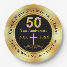 Personnaliser, 50e anniversaire de l'église, Plaqu
