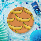 Assiettes En Carton Personnaliser banana (Fête)