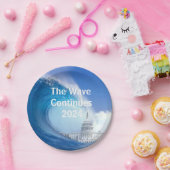 Assiettes En Carton Personnaliser de l'élection Blue Wave 2024 (Fête)