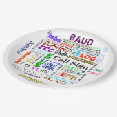 Assiettes En Carton Personnaliser de plaques à papier de collage de (Angle)