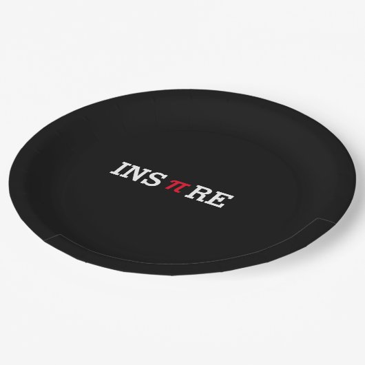 Assiettes En Carton Personnaliser Inspirer Pi Day Mathématiques Geek d (Angle)