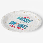 Assiettes En Carton Personnaliser Joyeuse Et Lumineuse (Angle)