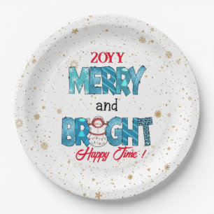 Assiettes En Carton Personnaliser Joyeuse Et Lumineuse