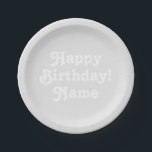 Assiettes En Carton Personnaliser la Personnaliser avec nom et photo A<br><div class="desc">Personnaliser personnalisez avec nom et photo Anniversaire Personnaliser plaque papier,  personnalisez-le avec votre nom et votre photo,  ou tout arrière - plan de couleur que vous voulez vous pouvez également garder la couleur rose clair existante arrière - plan,  vous choisissez! Plaques papier jetables personnalisées</div>