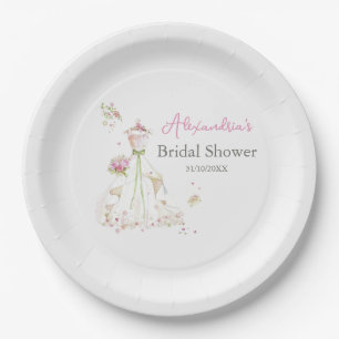 Assiettes En Carton Personnaliser la robe de Mariage de Fête des marié