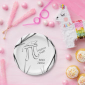 Assiettes En Carton Personnaliser Math Pi Grad Plaque en papier (Fête)