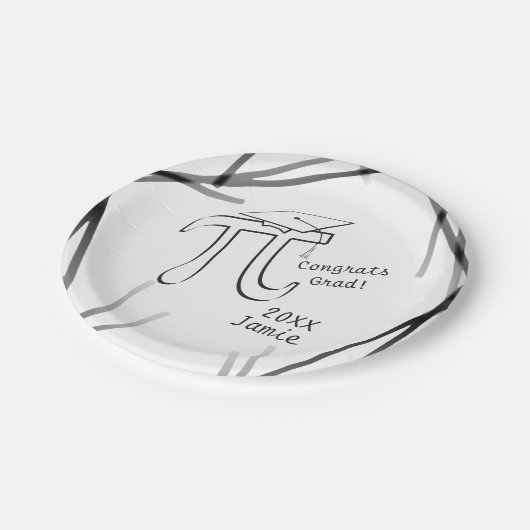 Assiettes En Carton Personnaliser Math Pi Grad Plaque en papier (Angle)