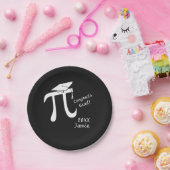 Assiettes En Carton Personnaliser Math Pi Graduation Papier Plaque (Fête)