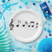 Assiettes En Carton Personnaliser Musical Notes Party Plaque (Fête)
