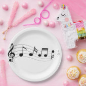 Assiettes En Carton Personnaliser Musical Notes Party Plaque (Fête)