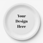 Assiettes En Carton Personnaliser ou Customiser (Devant)