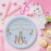 Assiettes En Carton Personnaliser Peter lapin 1er anniversaire (Fête)