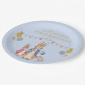 Assiettes En Carton Personnaliser Peter lapin 1er anniversaire (Angle)