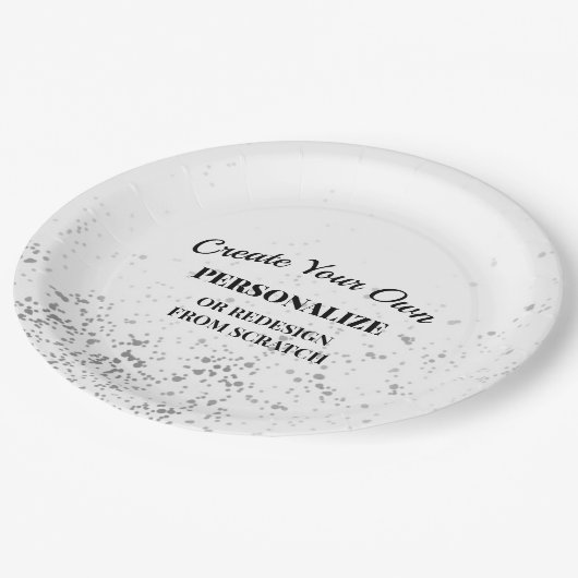 Assiettes En Carton Personnalisez ou reconcevez - Créez votre propre (Angle)