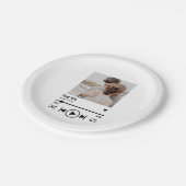 Assiettes En Carton Personnalized Newlywed Photo Song Playlist (Angle)
