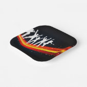 Assiettes En Carton Personnes Dansant Silhouettes Plaques de papier (Angulaire)