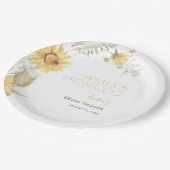 Assiettes En Carton Pétales et Procuco Boho Fête des mariées de tourne (Angle)