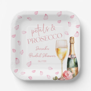 Assiettes En Carton Pétales et Procuco Mimosa Fête des mariées Champag