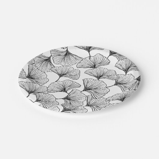 Assiettes En Carton Pétales roses (Angle)